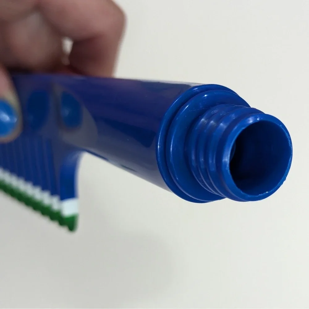 Vintage MEBCO Blue Twice Dipped Wide Tooth Hair Comb w/Spray Bottle Handle